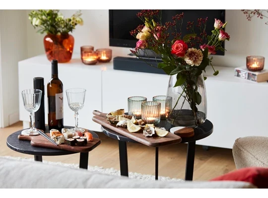 Point Virgule Serveerplank uit walnoot met handvat 37x16.5cm FSC®