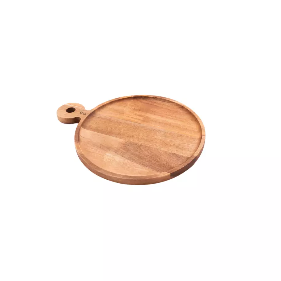 Hamburgerplank uit acaciahout rond ø 25cm FSC® Pointvirgule