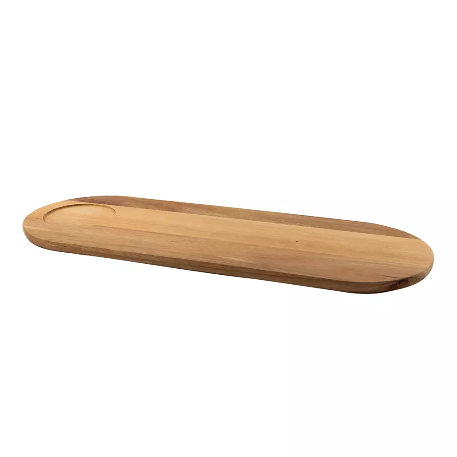 Sharing ovale serveerplank uit acacia 50x18x2 FSC® Pointvirgule