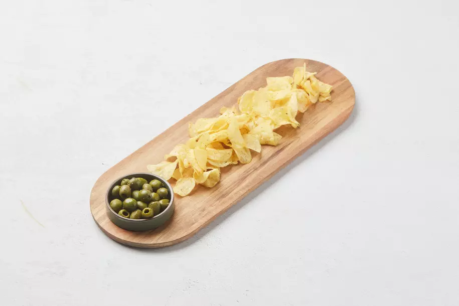Sharing ovale serveerplank uit acacia 50x18x2 FSC® Pointvirgule