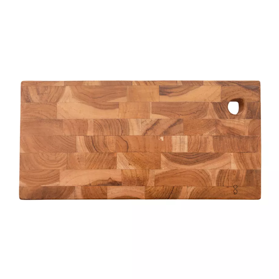 Snijplank uit gerecycled teakhout 40x20cm Pointvirgule
