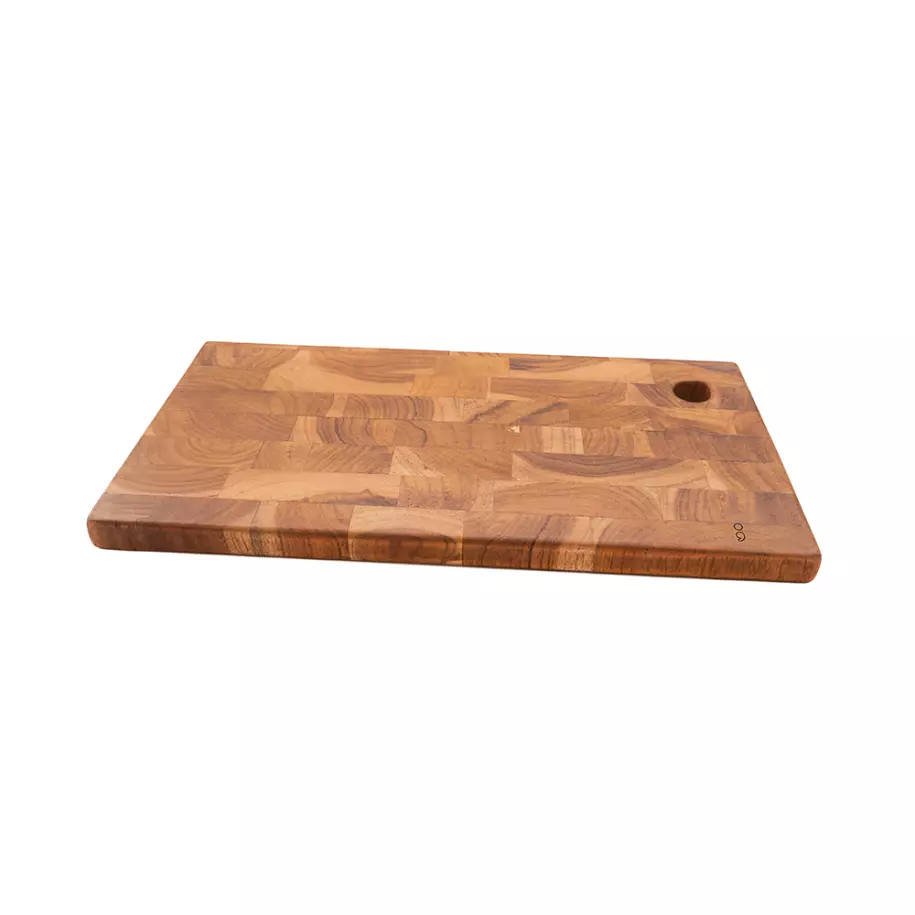 Snijplank uit gerecycled teakhout 40x20cm Pointvirgule