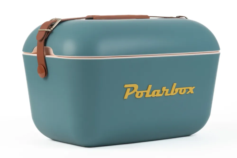 Polarbox Koelbox met Schouderband - Marineblauw Mustard - 12 Liter