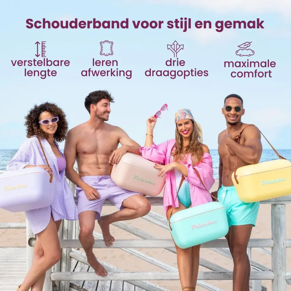 Polarbox Koelbox met Schouderband - Nude Olive Green - 12 Liter