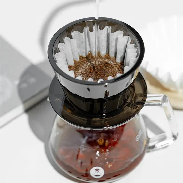 Pour Over Startset - Timemore Dripper, Glazen Kan & Papieren Filter (1-2 kopjes)
