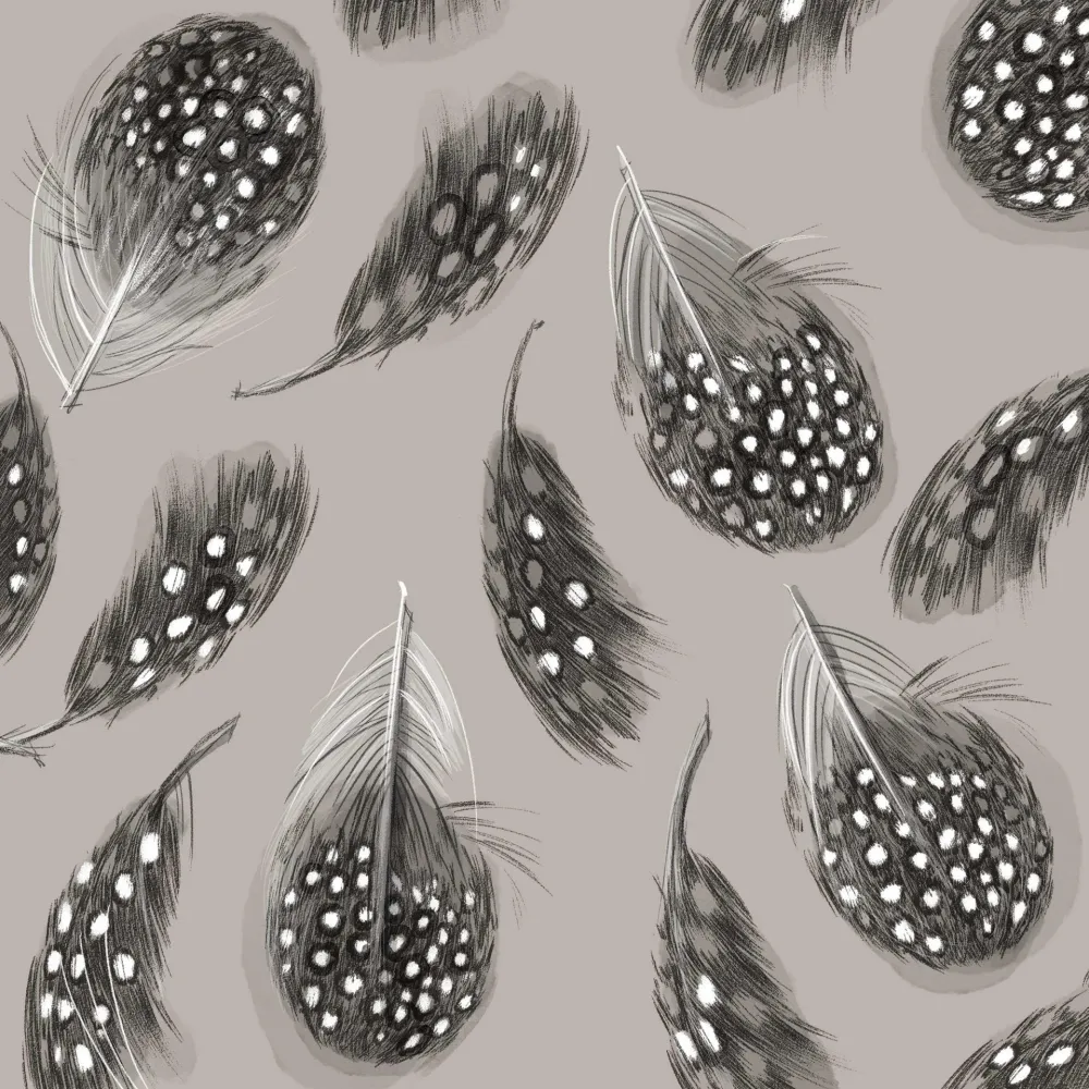 PPD Feathers Napkin 33x33