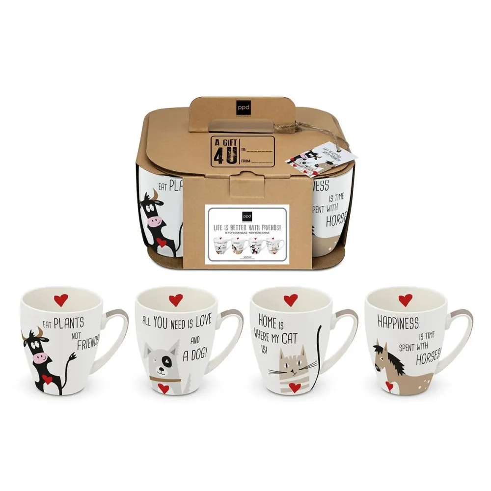 PPD Friends 4 Mug Set