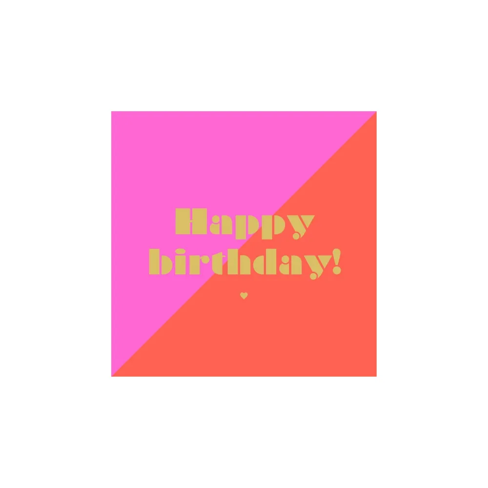 PPD Papieren Servetten Happy Birthday Art Card 33/33