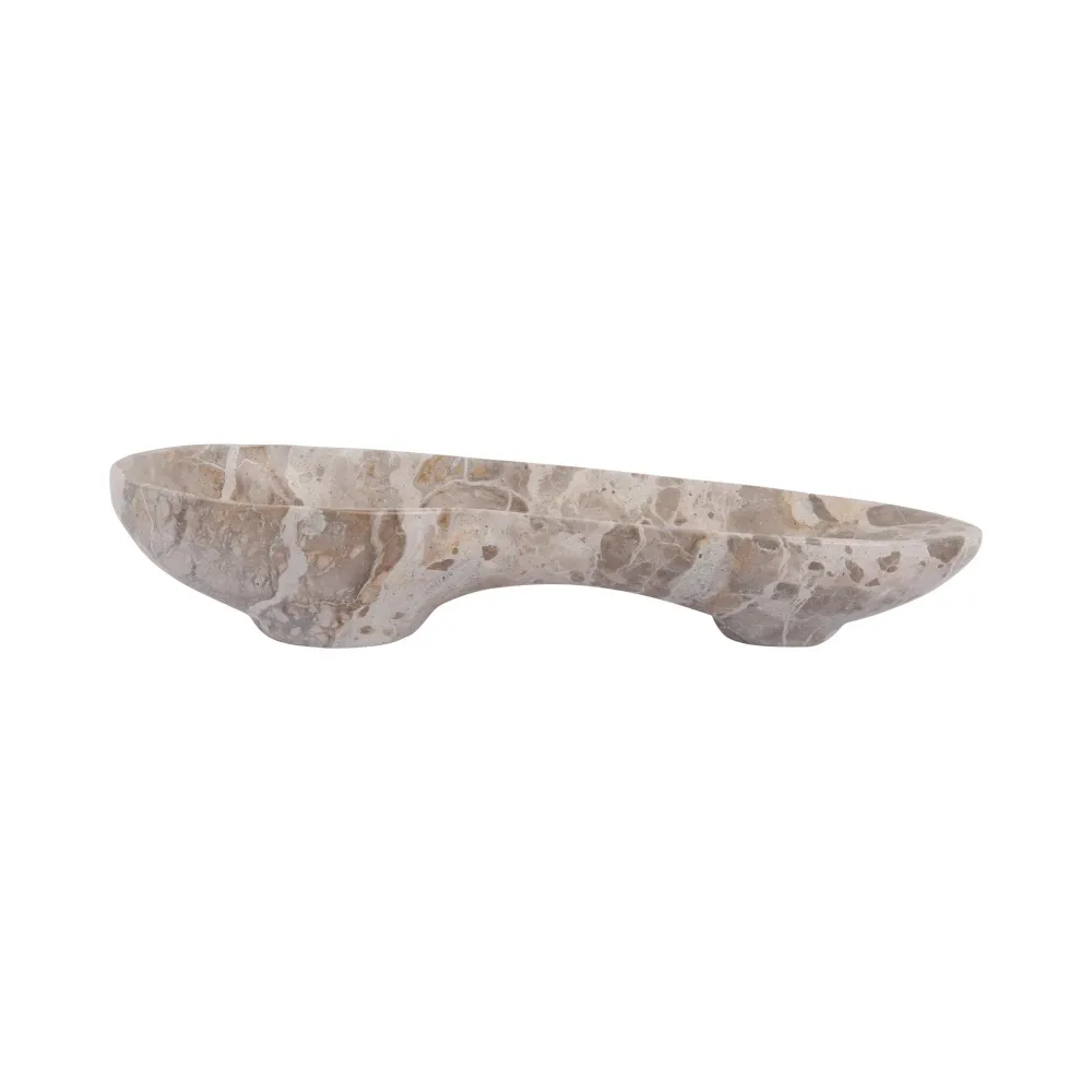 Present Time schaal Organic Groot - bruin - 37x13x7cm