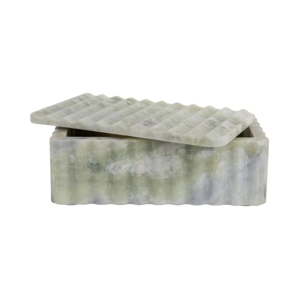 Present Time schaal Rectangle - groen - 22x13x8cm