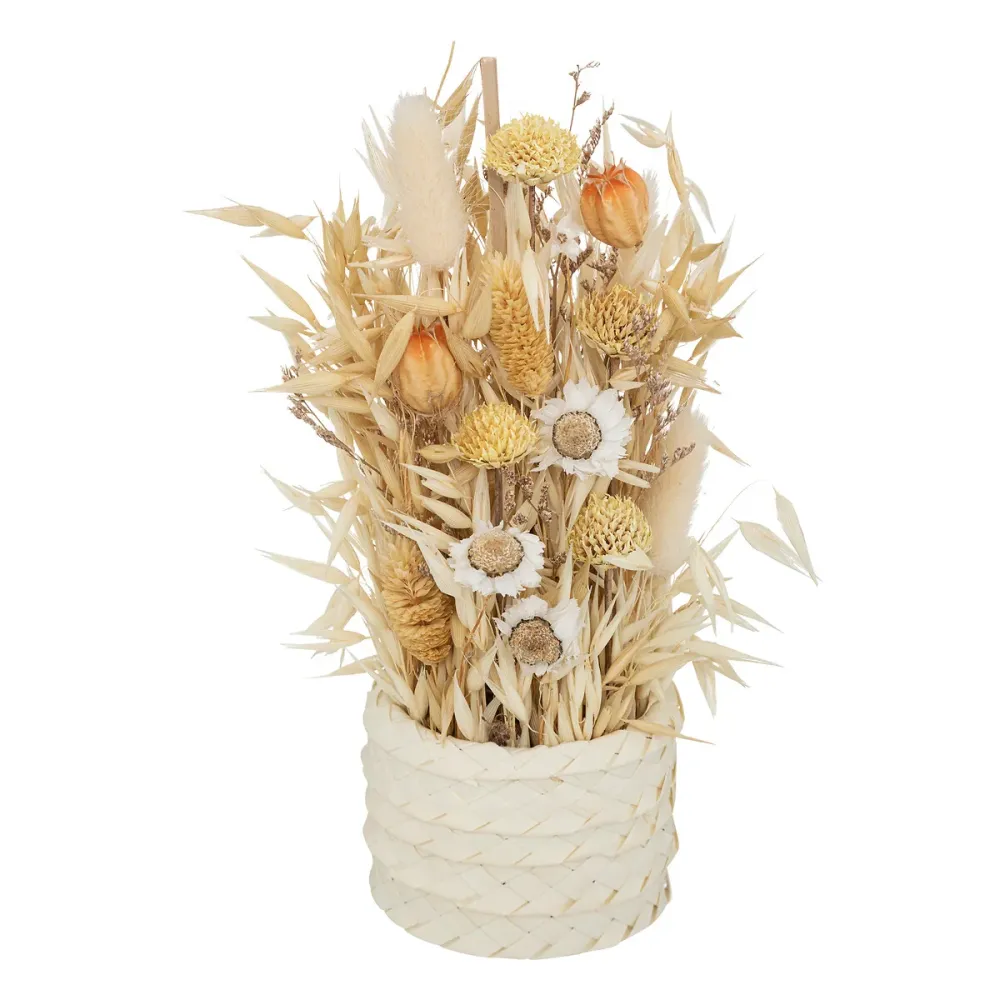 Boeketje droogbloemen naturel H26cm PRIFIX shop