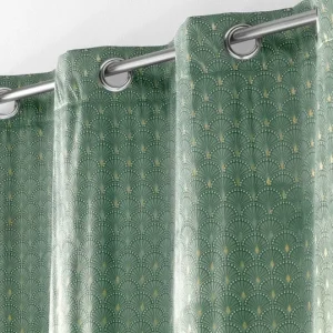 Gordijn velours Bella mint groen Gold 140x240cm PROMO 2 VOOR €50 PRIFIX shop