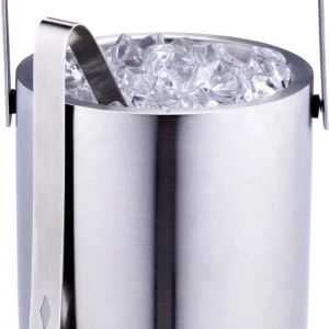 Ijsemmer inox met tang luxe PRIFIX shop