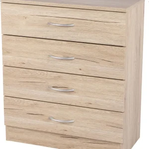 Kast naturel 4 lades PRIFIX shop