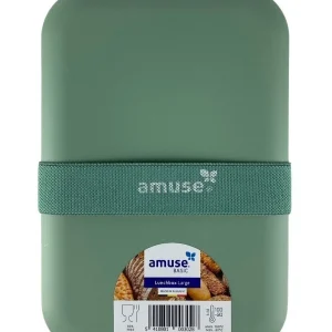 Lunchbox amuse met elastiek roze blauw PRIFIX shop