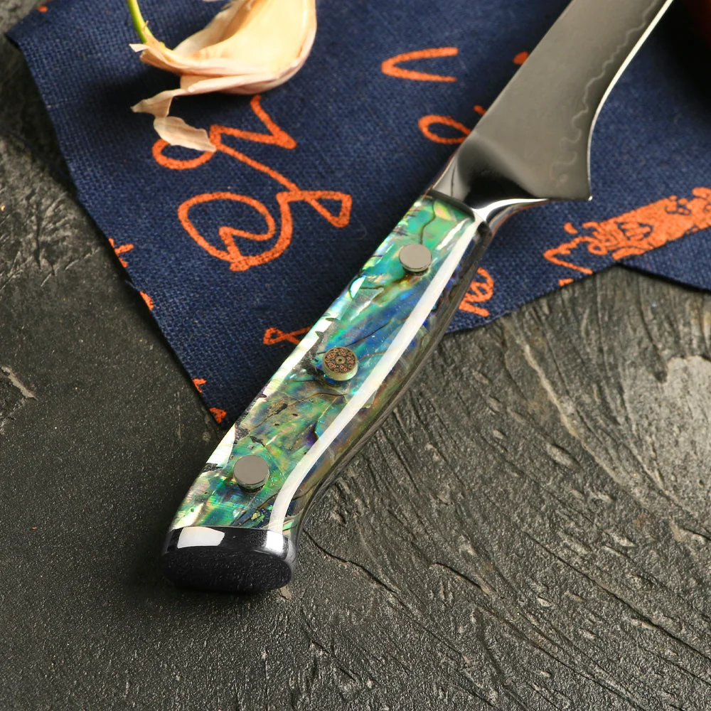 Professioneel fileermes C44, Damascusstaal 67 lagen