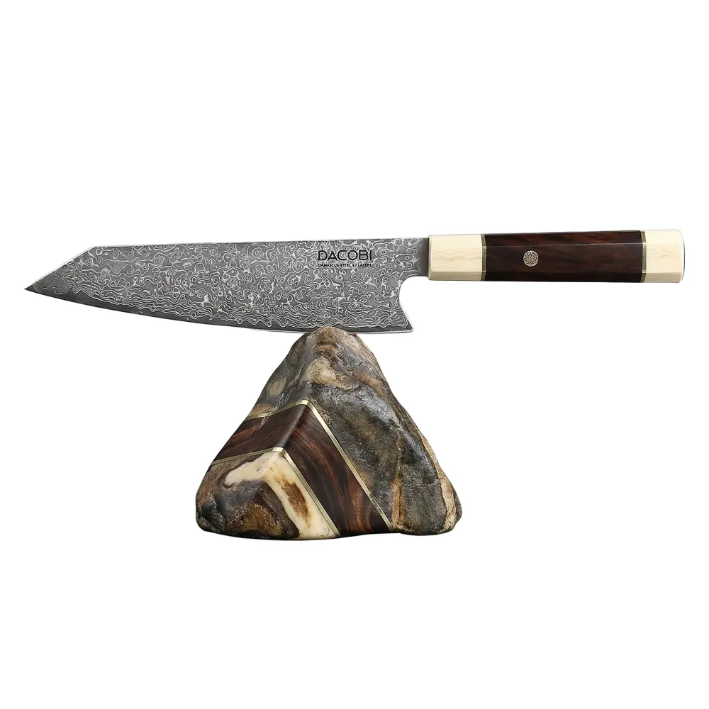 Professioneel Kiritsuke mes C13, Damascus staal 67 lagen