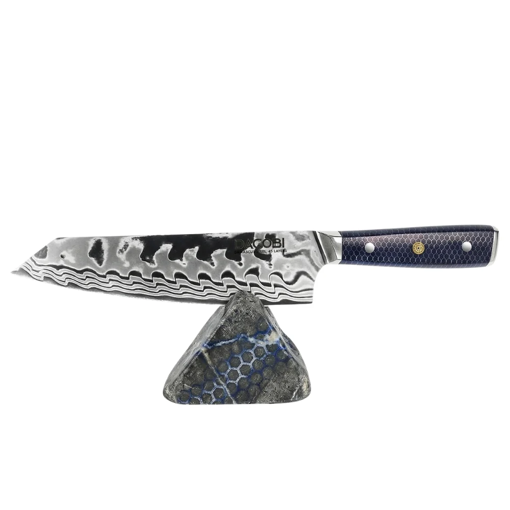 Professioneel Kiritsuke mes C14, Damascus staal 45 lagen