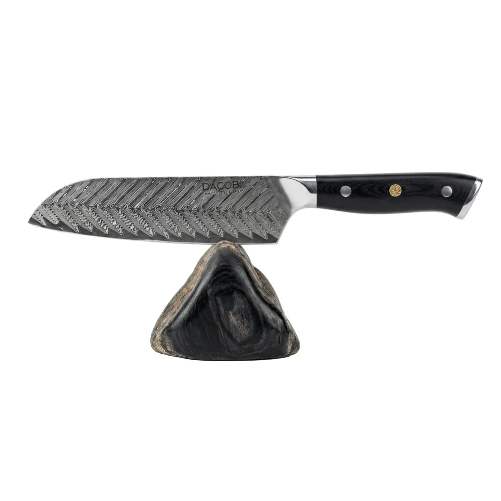 Professioneel Santoku mes C26, Damascus staal 67 lagen