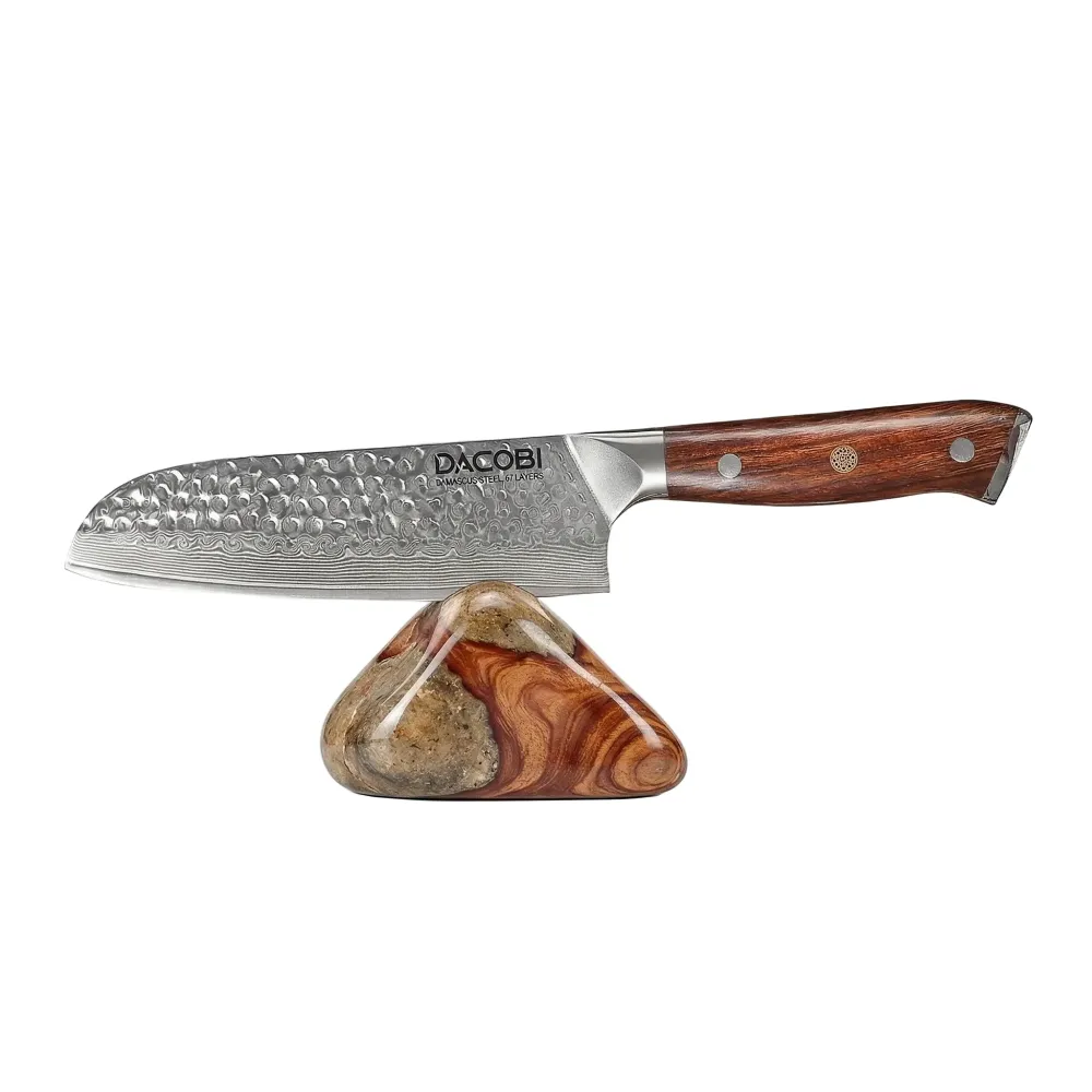 Professioneel Santoku mes C39, Damascus staal 67 lagen