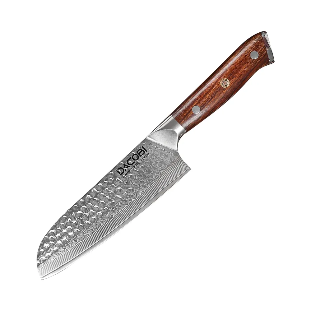 Professioneel Santoku mes C39, Damascus staal 67 lagen