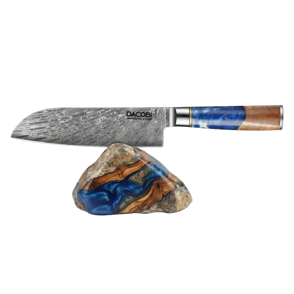 Professioneel Santoku mes C3, Damascus staal 67 lagen