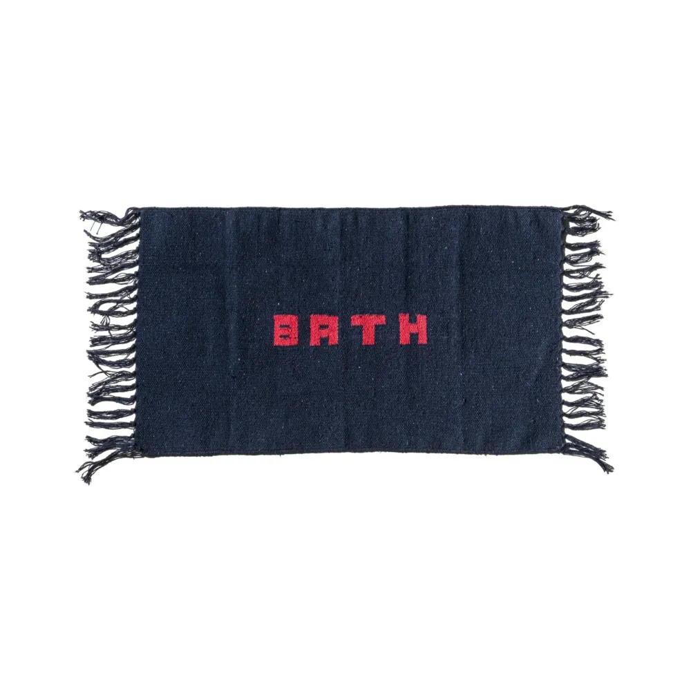 Puebco Badmat Gerecycleerd Garen Blauw 75/45