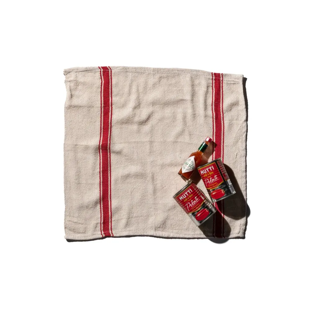 Puebco India Theedoek Rood 60/60