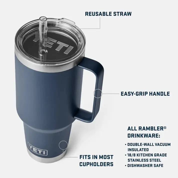 Rambler Stro Mugg 1L - Turkos