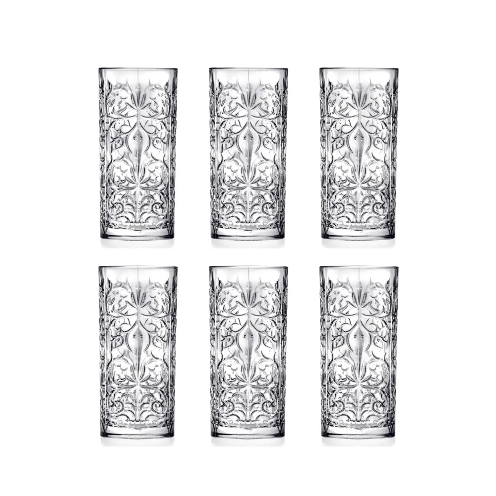 RCR Tattoo Longdrinkglas 37 cl - Doos 6 stuks