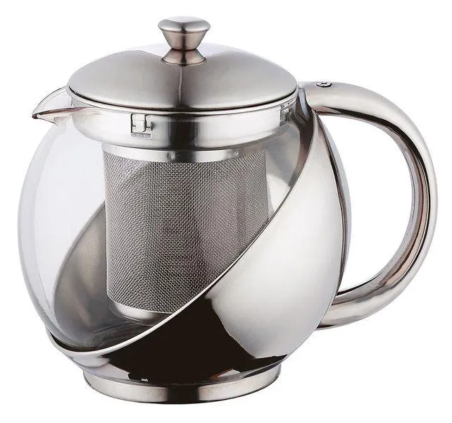 Renberg Theepot Met Filter - 0.75 Liter - Roestvrijstaal