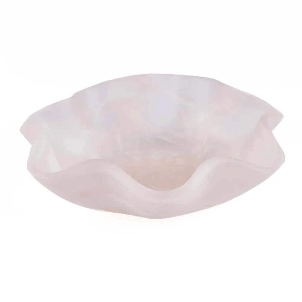 De Resin Organic Fruitschaal - Roze Wit