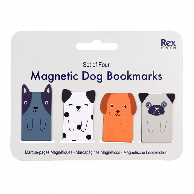 Magnetische boekenleggers hond REX London