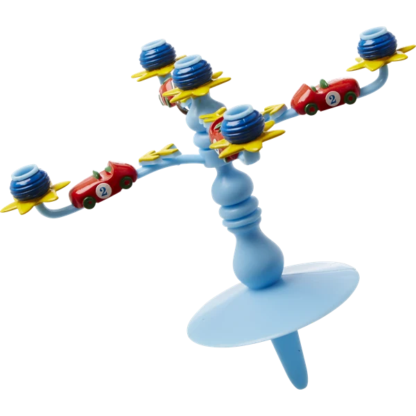 Rice Blue Candelabra Cake Decoration 10 Candles