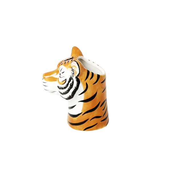 Rice Ceramic Vase Tiger Head Shape