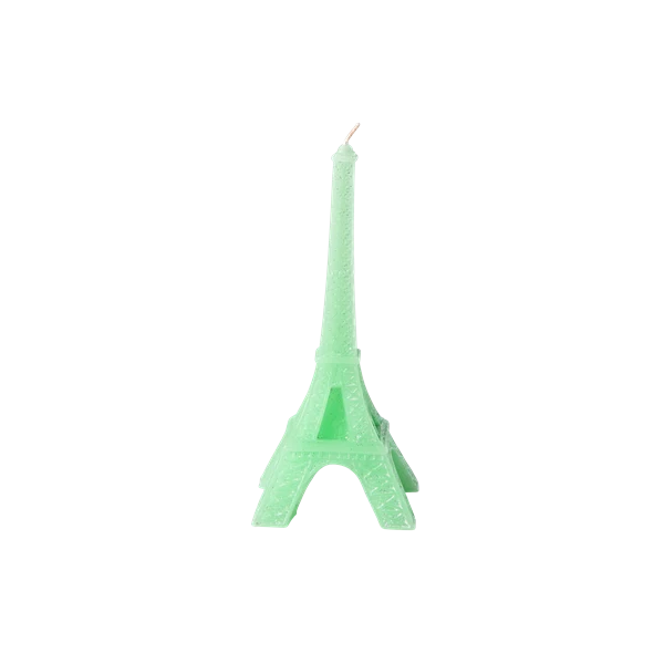 Rice Eiffel Tower Candle Assorted Colors Roze