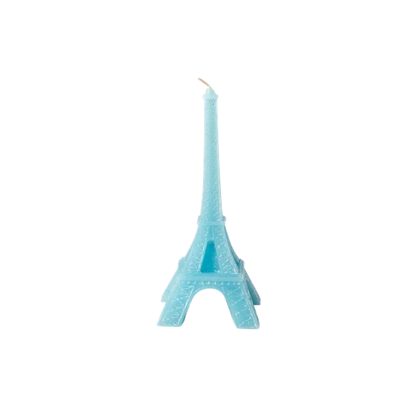 Rice Eiffel Tower Candle Assorted Colors Roze