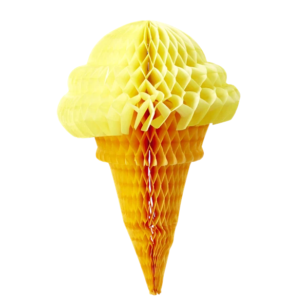 Rice Ice Cream Honeycomb Hanger Yellow or Pink Pink