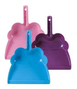 Rice Large Plastic Dustpan Ass. Colours Pink
