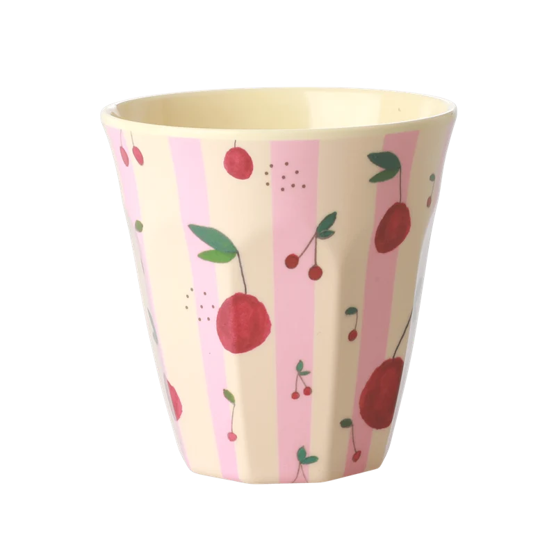 Rice medium melamine cup cherry print