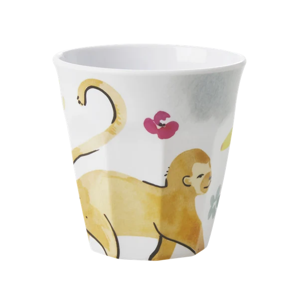 Rice Melamine Cup Monkey Print