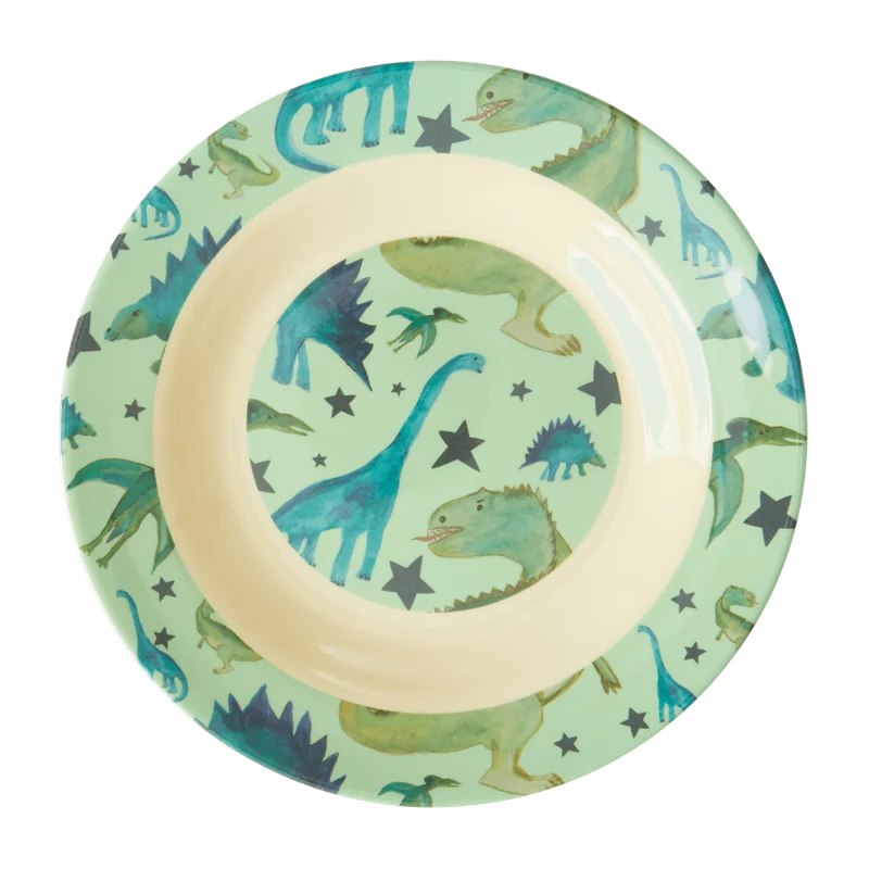 Rice Melamine Kids bowl dino print