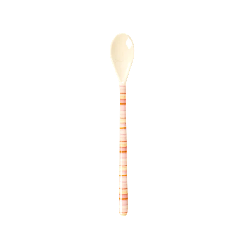 Rice melamine latte spoon 6 assorted colours 1