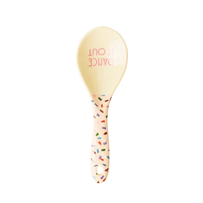 Rice melamine salad spoon 3 assorted colors