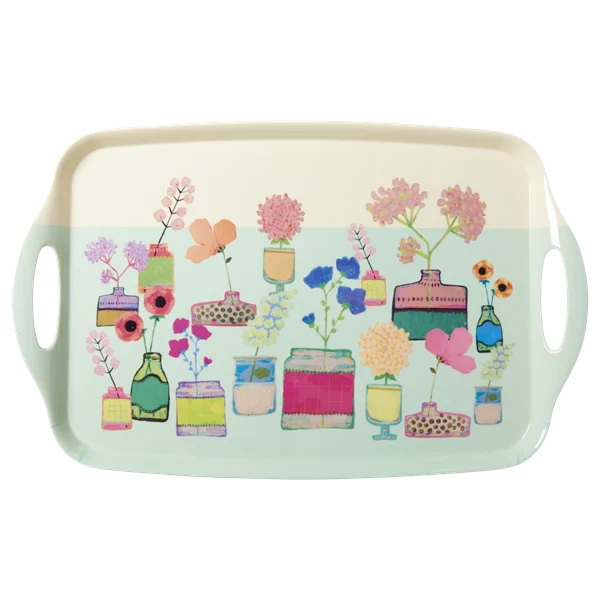 Rice Melamine Tray Flower Display Print