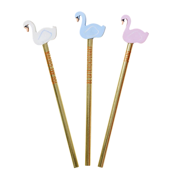 Rice Pencil Swan Eraser 3 Assorted Colors