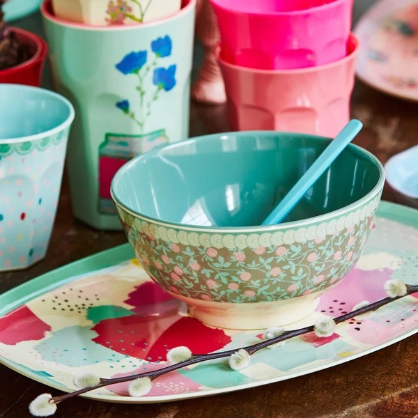 Rice Rectangular Melamine Plate Splash Print