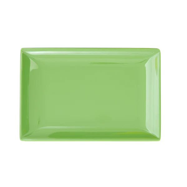 Rice Rectangular Melamine Sushi Tray Assorted Colors Apple