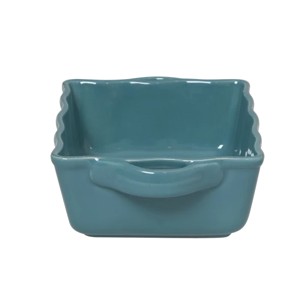 Rice Small Stoneware Oven Dish Turquoise