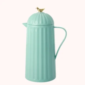 Rice thermo gold bird on lid dark mint 1 liter